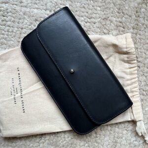Sézane Black Leather Wallet